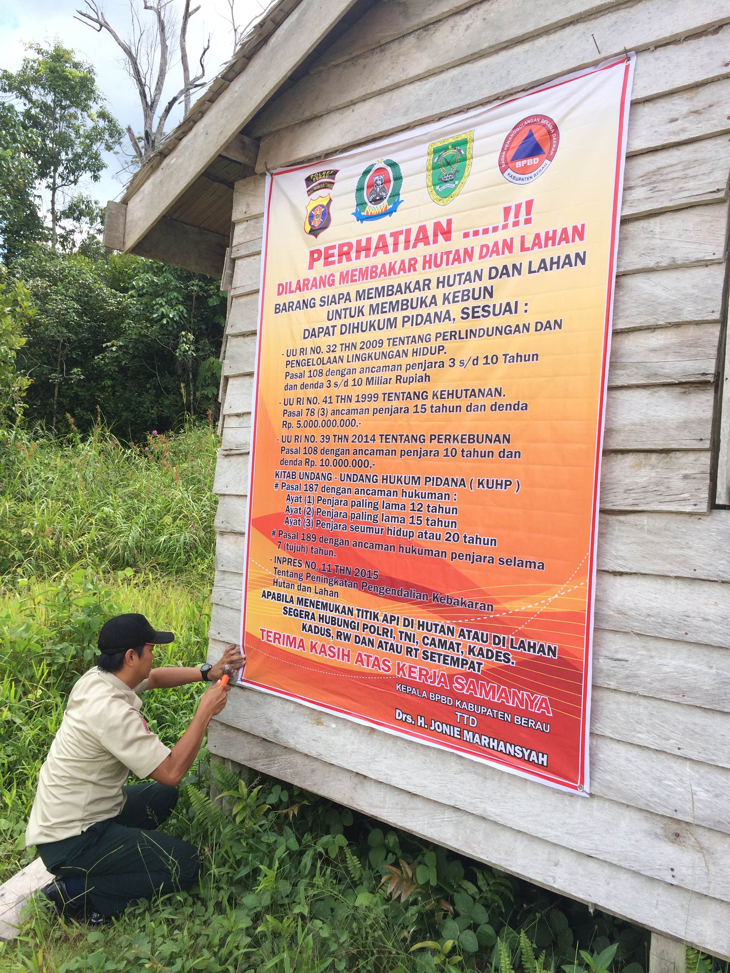 Himbauan Larangan Membakar Hutan Bpbd Kabupaten Berau